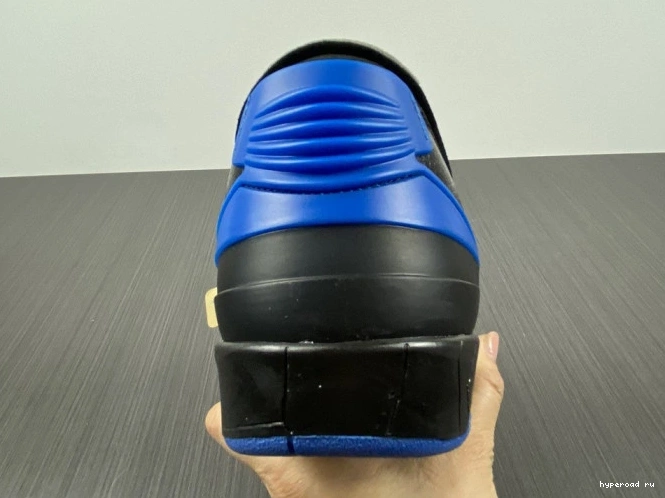 Retro 2 Jordan SP DJ4375-004 Off-White Low Black Blue 0729